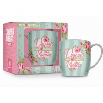 2568 CANECA PORCELANA URBAN 360ML - VOVO MAIS QUERIDA