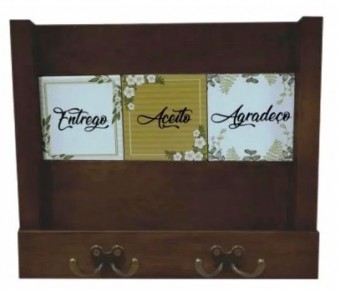 2100-005 PORTA CARTAS E CHAVES ACEITO 34X29X5CM