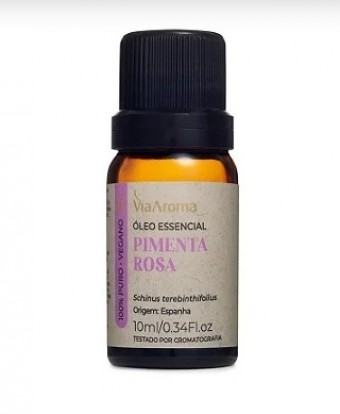 OLEO ESSENCIAL 10ML PIMENTA ROSA - VIA AROMAS