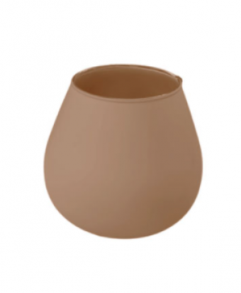 59-30136 VASO DE VIDRO NAPOLEAO CAPPUCCINO FOSCO 22 CM