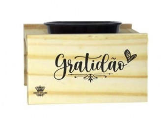 C650 SUPORTE COM VASO GRATIDÃO 7,5X12X13