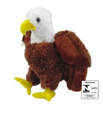 Fe7284 aguia 28cm pelucia