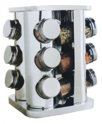 MG-2829 PORTA CONDIMENTOS GIRATÓRIO EM INOX